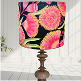 ijustlovethatfabric Gumblossom lampshade - Australian flowers on black